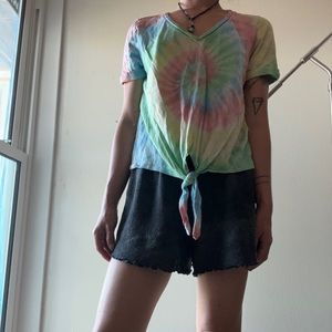 Tie dye t.la tee with tie-up